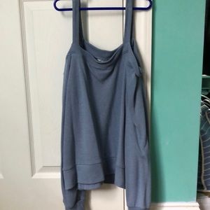 A soft off the shoulder shirt